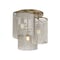 Maxim Lighting Fontaine 3-Light Flush Mount, Golden Silver 22463WWDGS - alternate 1